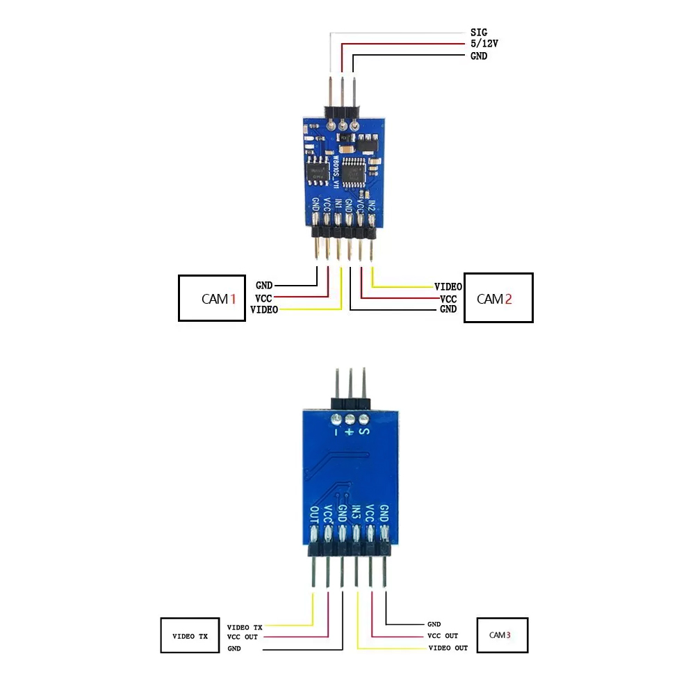 Модуль видеопереключателя на 3 – обзор и цена Drone Battery