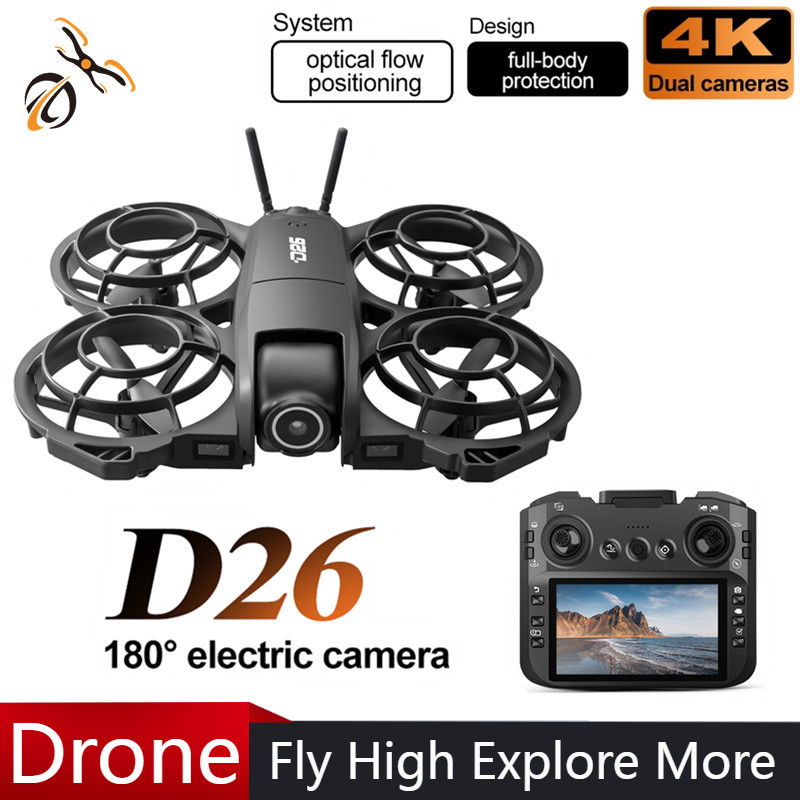Дрон D26 4K Aerial HD 180 °    – обзор и цена Drone Gimbal