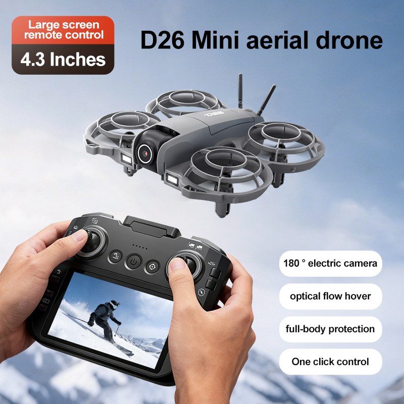 Дрон D26 4K Aerial HD 180 °    – обзор и цена Drone Gimbal