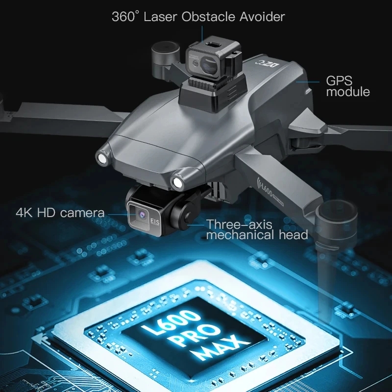 L600 PRO MAX GPS Дрон Професси – обзор и цена Drone Gimbal