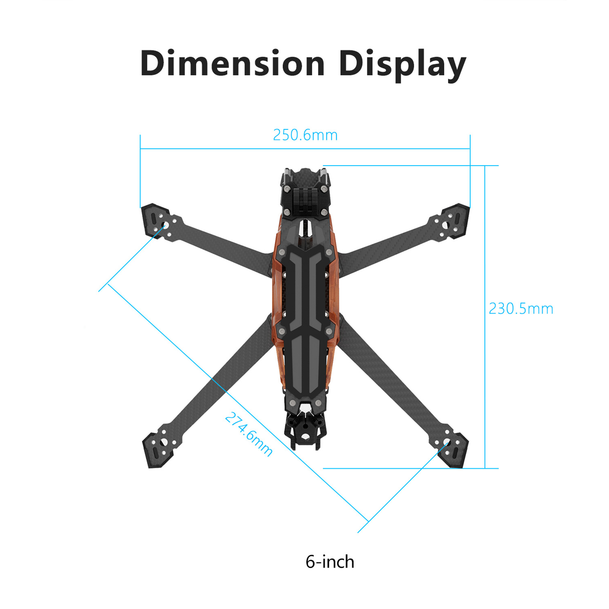Рама из углеродного волокна GE – обзор и цена Drone Landing Gear